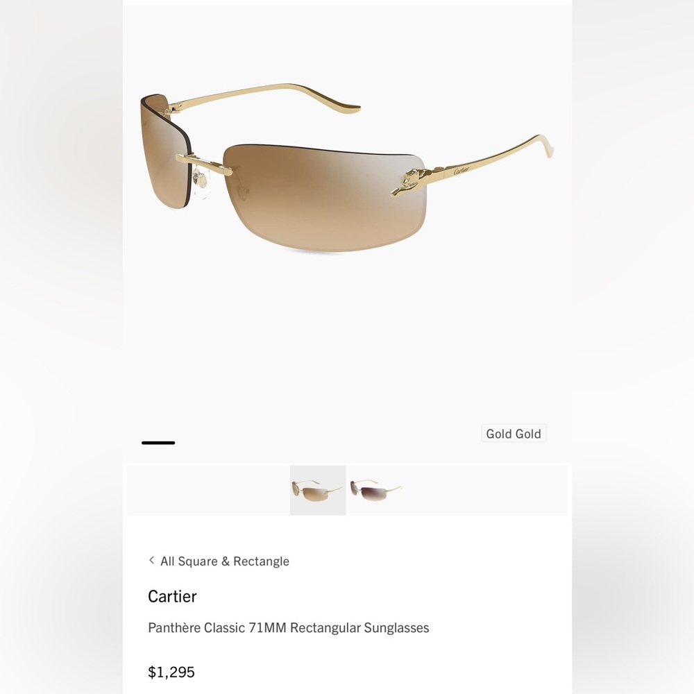 Brand new Cartier panthere sunglasses